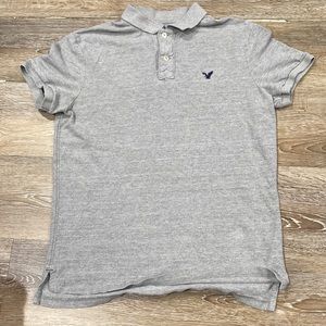 Light gray American Eagle Outfitters polo shirt